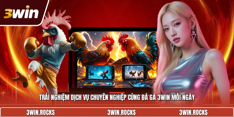 Trải nghiệm dịch vụ chuyên nghiệp cùng đá gà 3win mỗi ngày